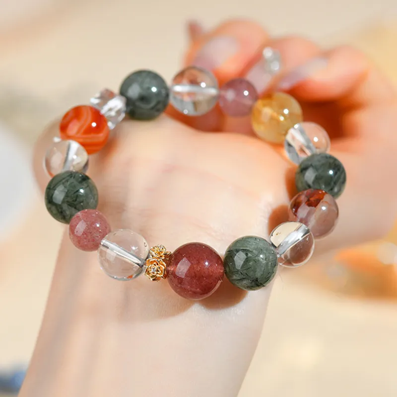 Bubble Scallops Crystal Bracelets Unisex-4