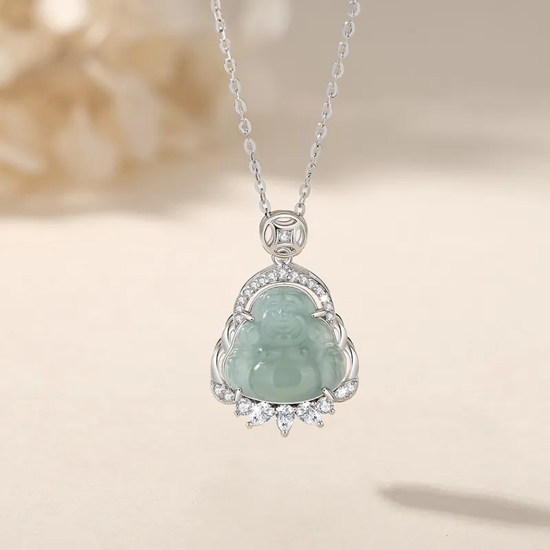 Bubble Scallops Ice Glutinous Jadeite Necklaces Women's-1