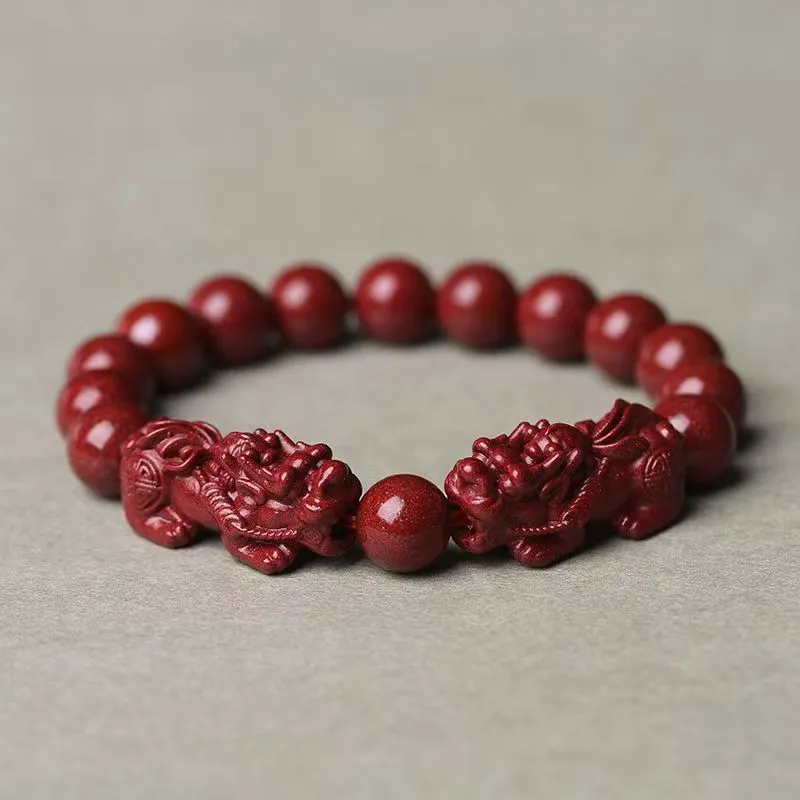 Bubble Scallops Reconstructed Cinnabar Bracelets Unisex-5
