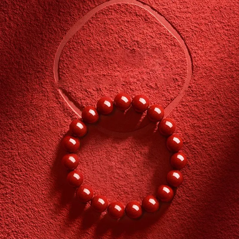 Bubble Scallops Reconstructed Cinnabar Bracelets Unisex-1