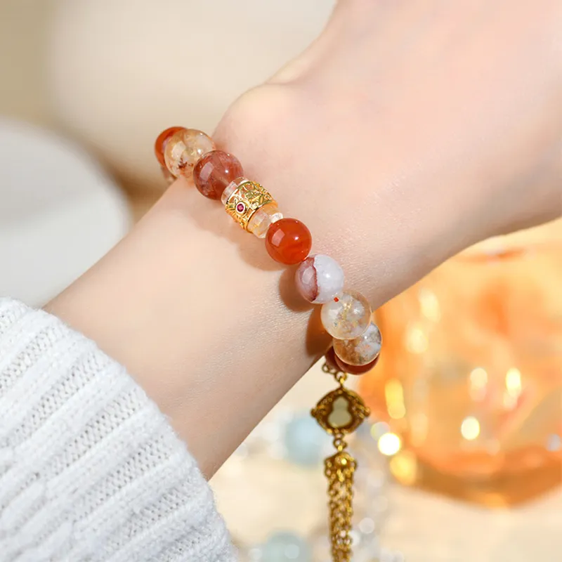 Bubble Scallops Crystal Bracelets Unisex-5