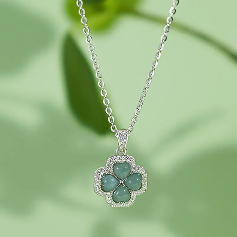 Bubble Scallops Glutinous Jade Jadeite Necklaces Women's-2