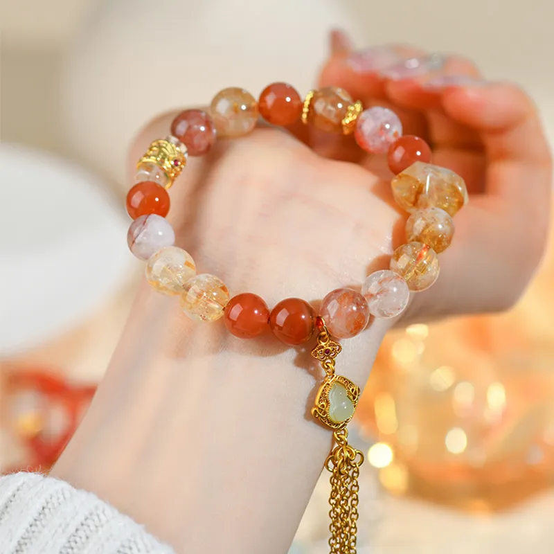 Bubble Scallops Crystal Bracelets Unisex-4