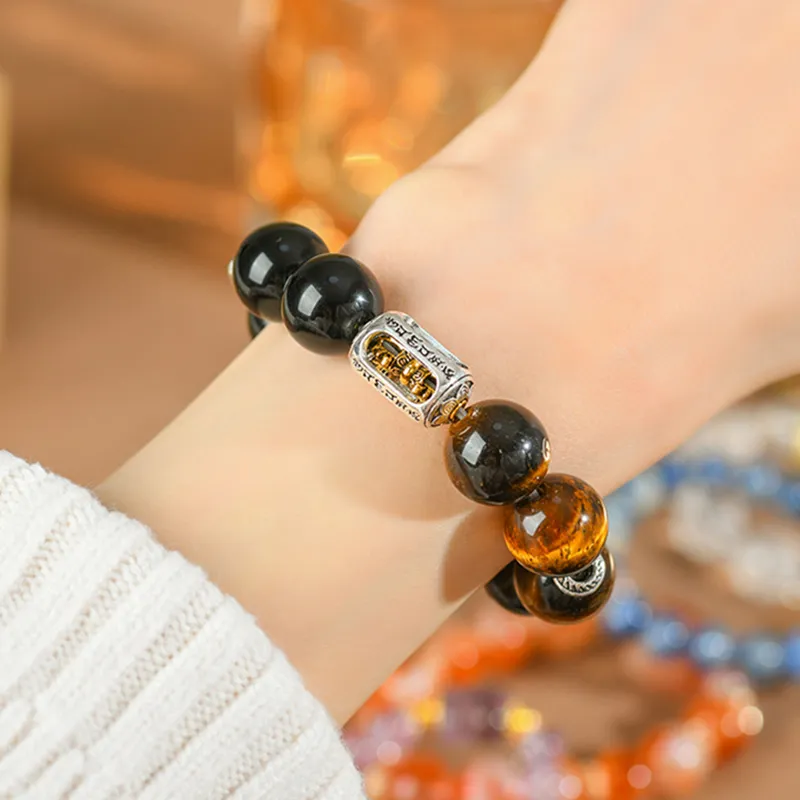 Bubble Scallops Tiger's Eye Stone Bracelets Unisex-1