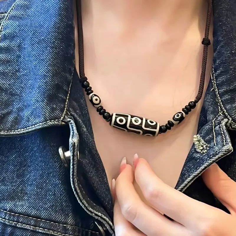 Bubble Scallops Agate Jade Necklaces Unisex-1