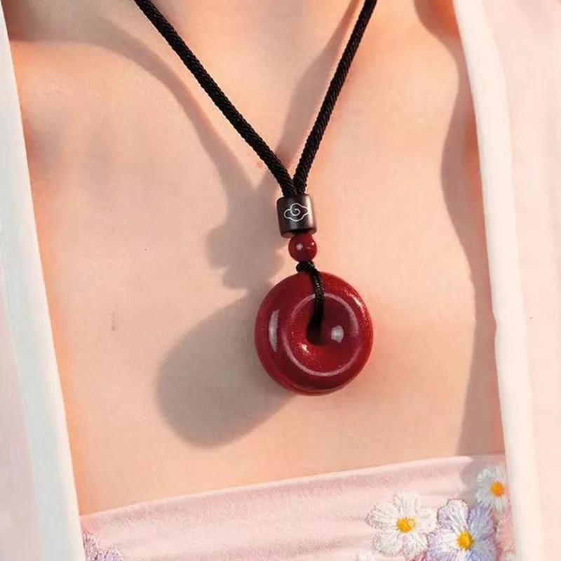 Bubble Scallops Cinnabar Necklaces Unisex-3