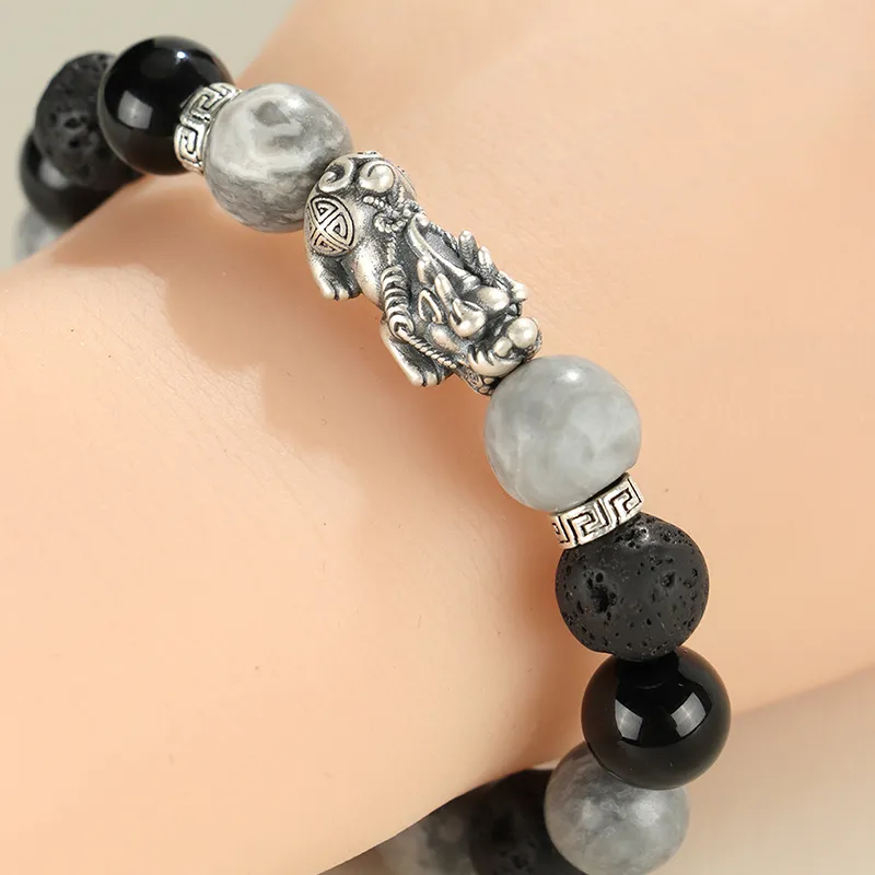 Bubble Scallops Map Stone Bracelets Unisex-3