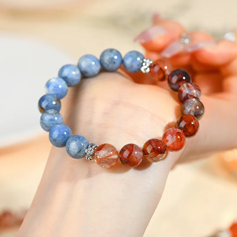 Bubble Scallops Crystal Jade Bracelets Unisex-4