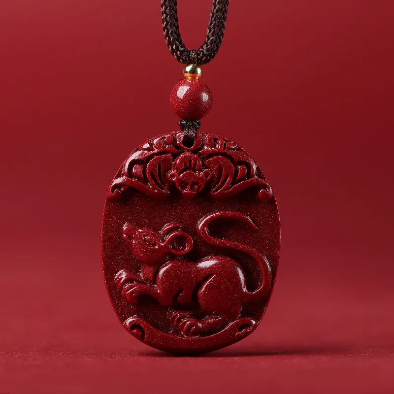 Bubble Scallops Reconstructed Cinnabar Necklaces Unisex-2