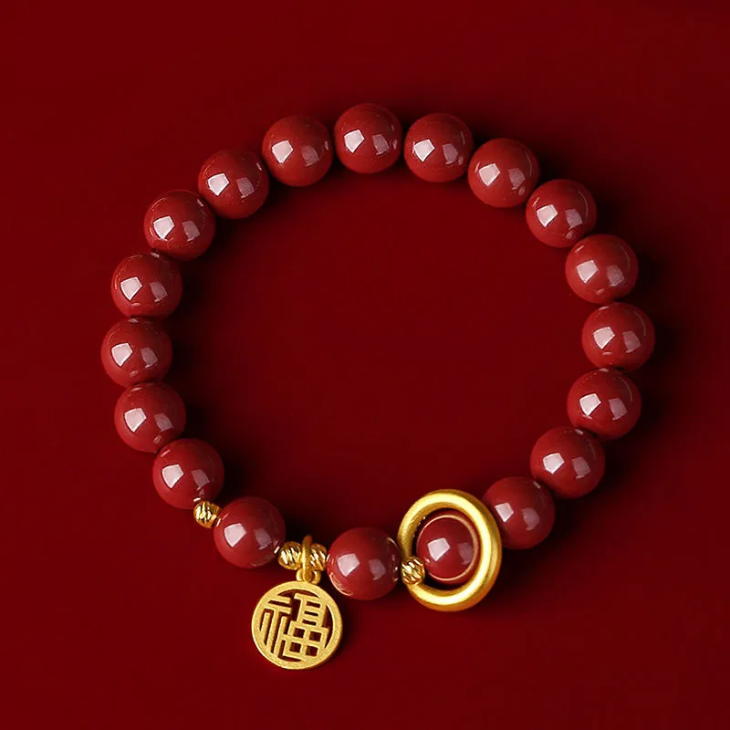 Bubble Scallops Cinnabar Bracelets Unisex-2