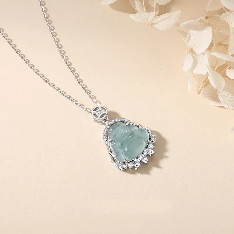 Bubble Scallops Ice Glutinous Jadeite Necklaces Women's-2