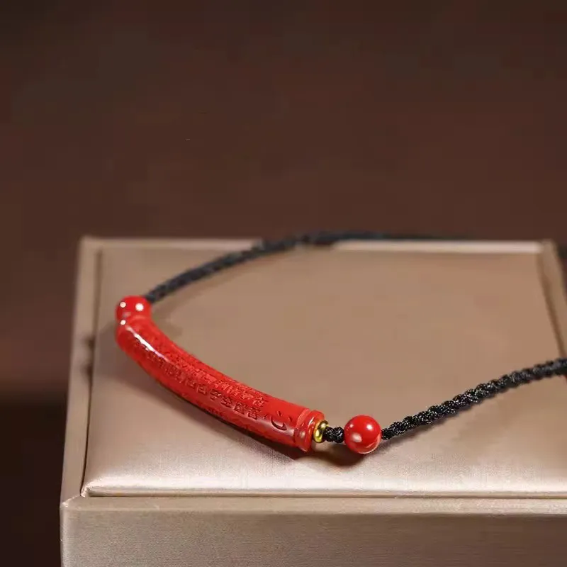 Bubble Scallops Cinnabar Necklaces Unisex-3
