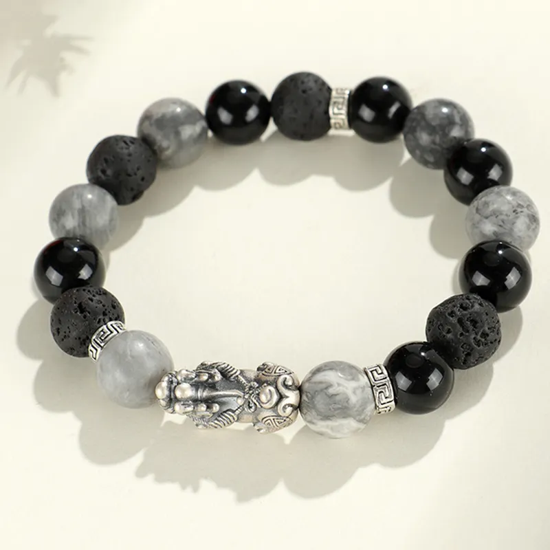 Bubble Scallops Map Stone Bracelets Unisex-1