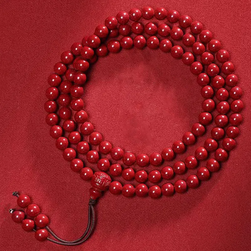 Bubble Scallops Reconstructed Cinnabar Bracelets Unisex-3