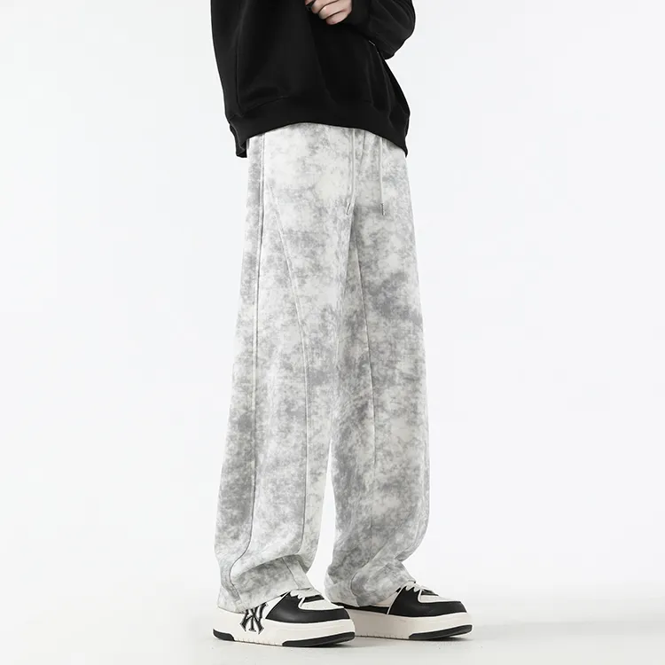 ELCORO Casual Pants Unisex Dark Gray-15