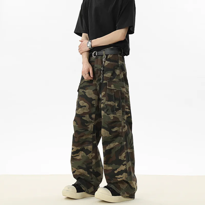 ELCORO Jeans Unisex Camouflage-5