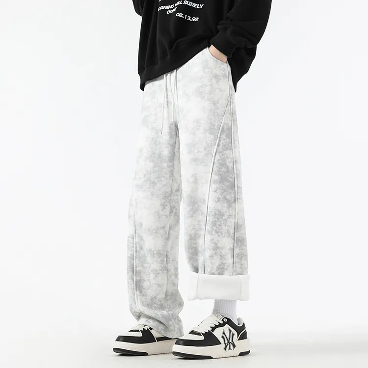 ELCORO Casual Pants Unisex Dark Gray-30