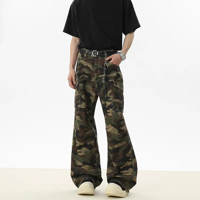 ELCORO Jeans Unisex Camouflage-4