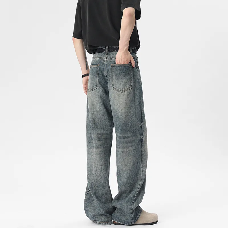 ELCORO Jeans Unisex Vintage Blue-3