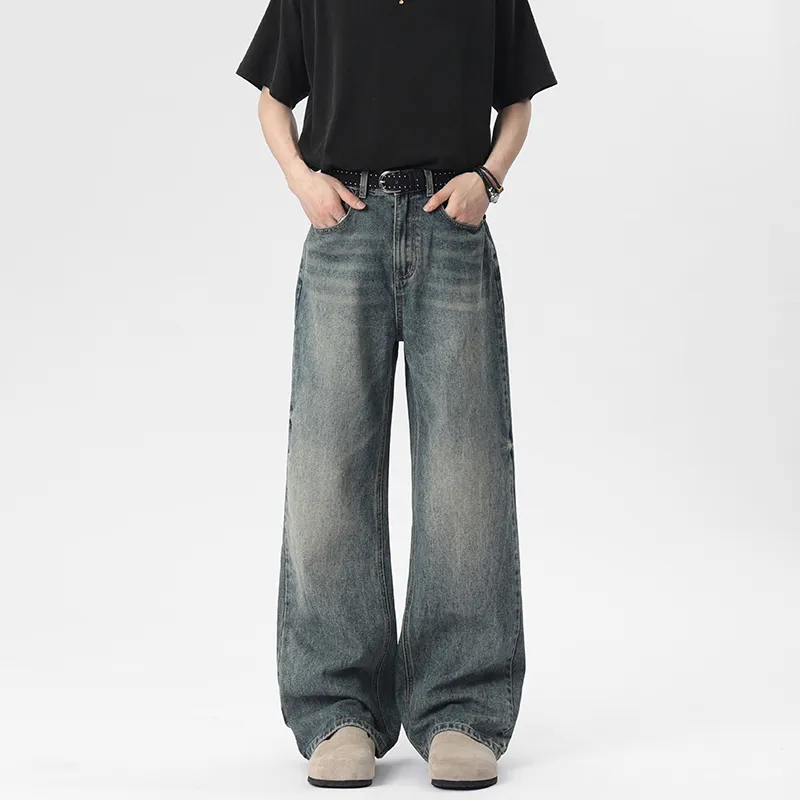 ELCORO Jeans Unisex Vintage Blue-2
