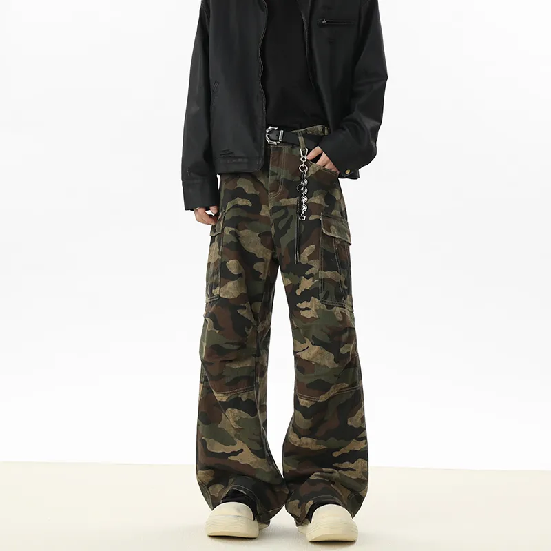 ELCORO Jeans Unisex Camouflage-3