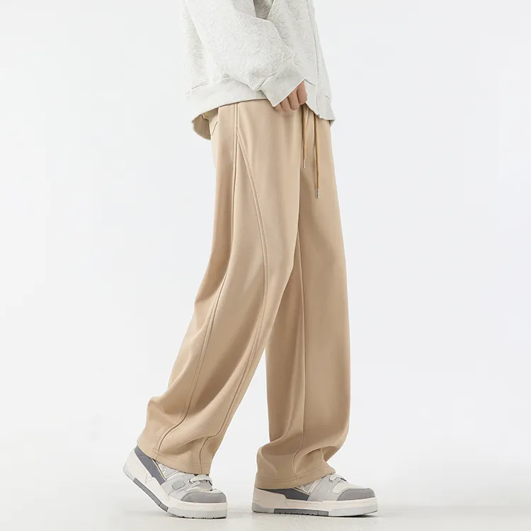 ELCORO Casual Pants Unisex Dark Gray-35