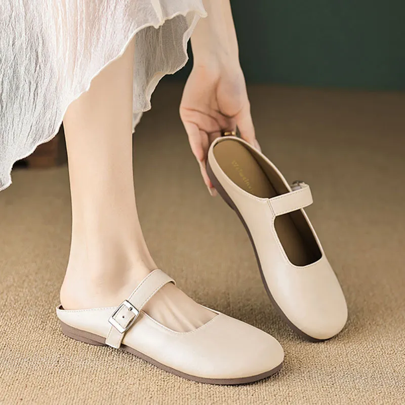 City Camel Rubber Sole Slip Resistant Closed Toe Slippers Women's-1