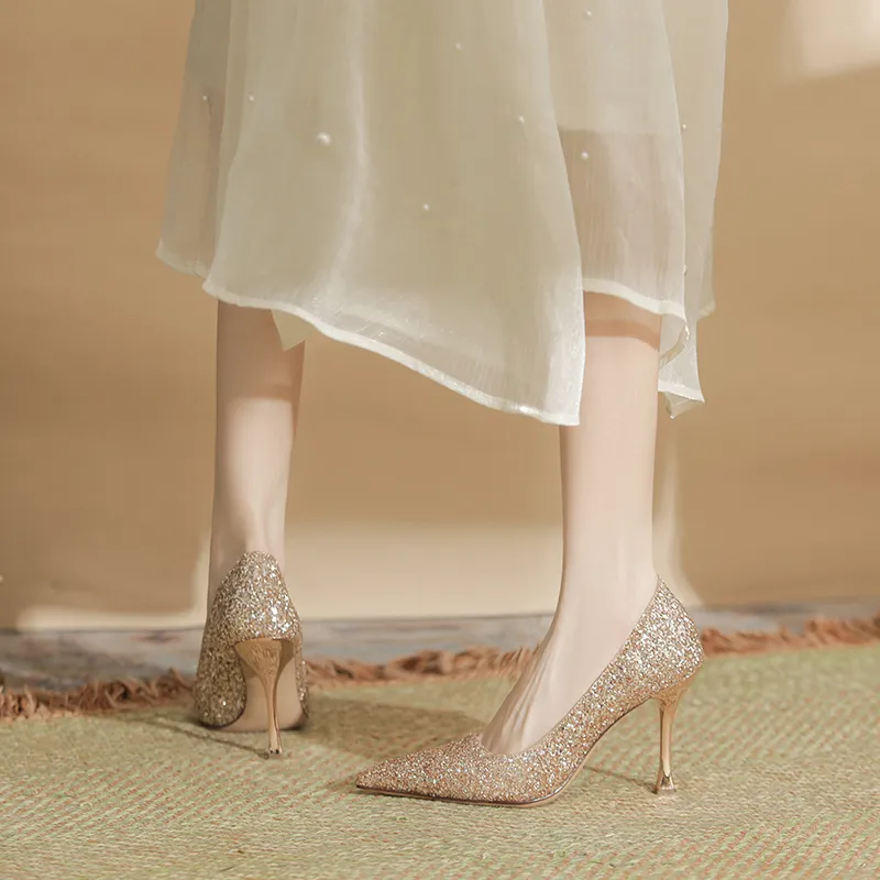 City Camel Slim Heel High Heels Women's-9