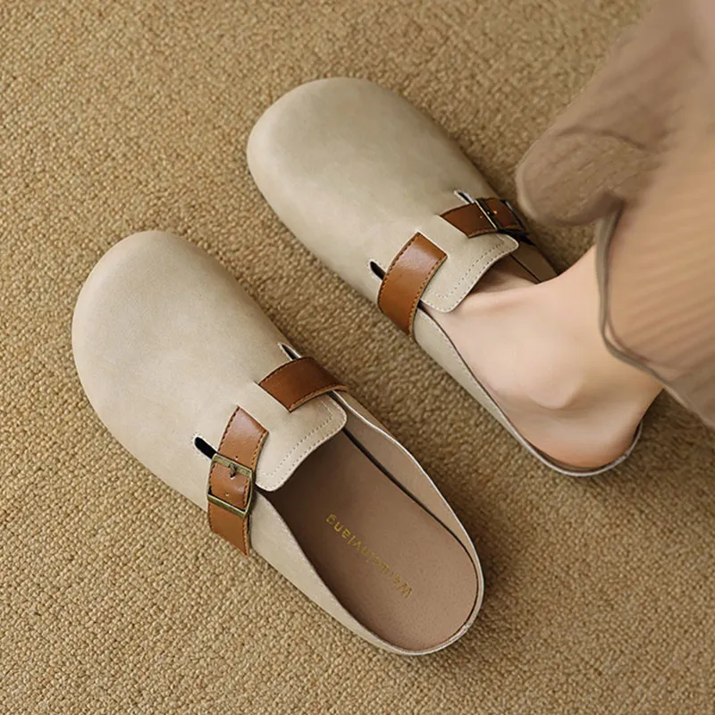 City Camel Rubber Sole Slip Resistant Closed Toe Slippers Women's-2