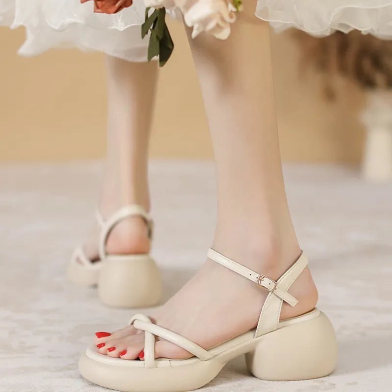 City Camel One Strap Sandals Women's-1
