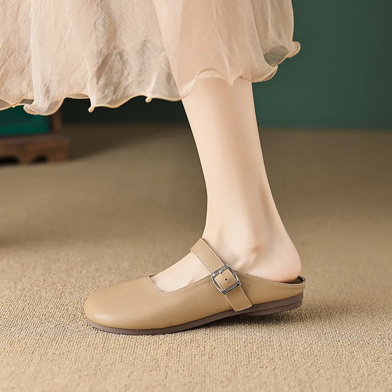 City Camel Rubber Sole Slip Resistant Closed Toe Slippers Women's-9