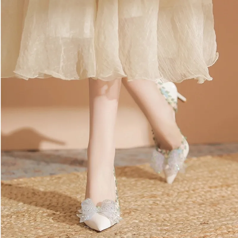 City Camel Slim Heel High Heels Women's-5
