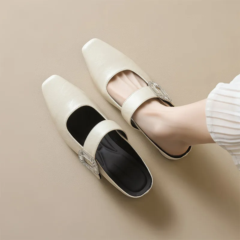 City Camel Rubber Sole Slip Resistant Closed Toe Slippers Women's-5