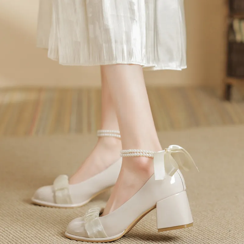 City Camel Chunky Heel High Heels Women's-7