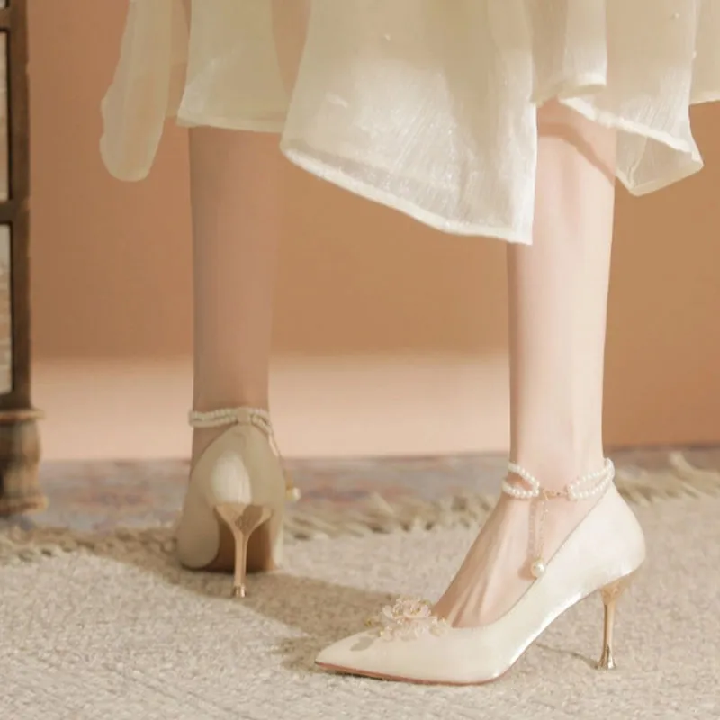 City Camel Slim Heel High Heels Women's-10