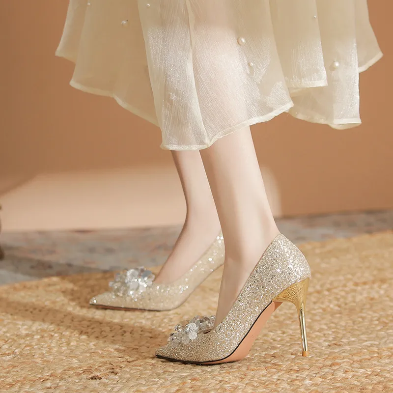 City Camel Slim Heel High Heels Women's-9