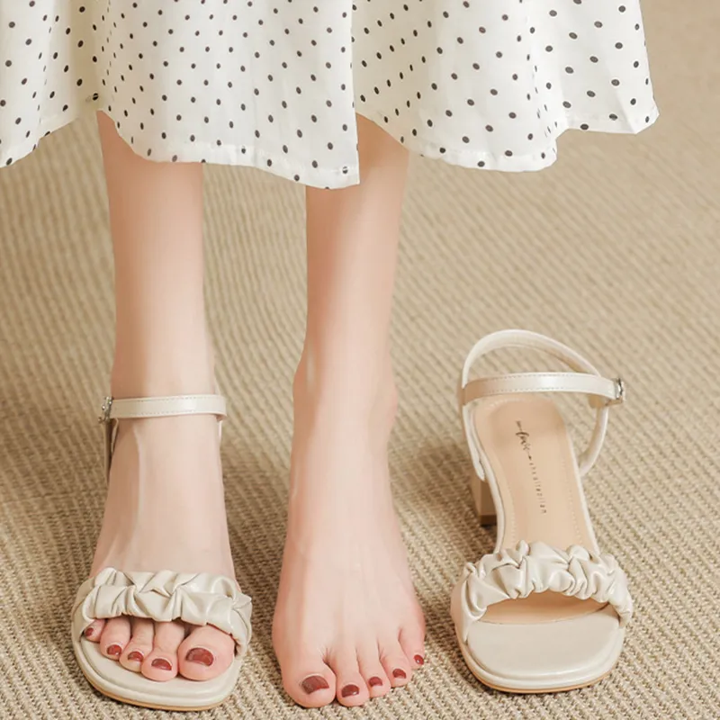 City Camel One Strap Sandals Women's-5