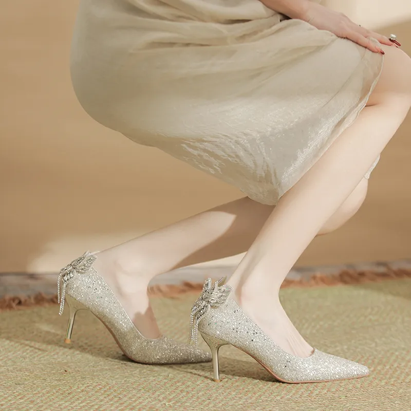 City Camel Slim Heel High Heels Women's-2