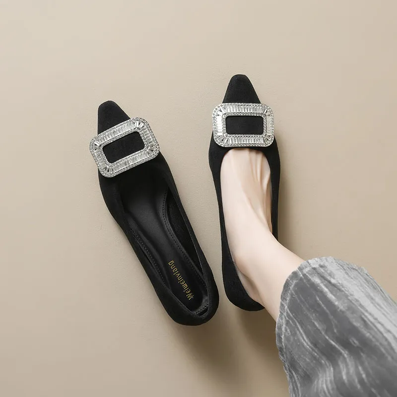 City Camel Casual Single Shoes Women's Black-3