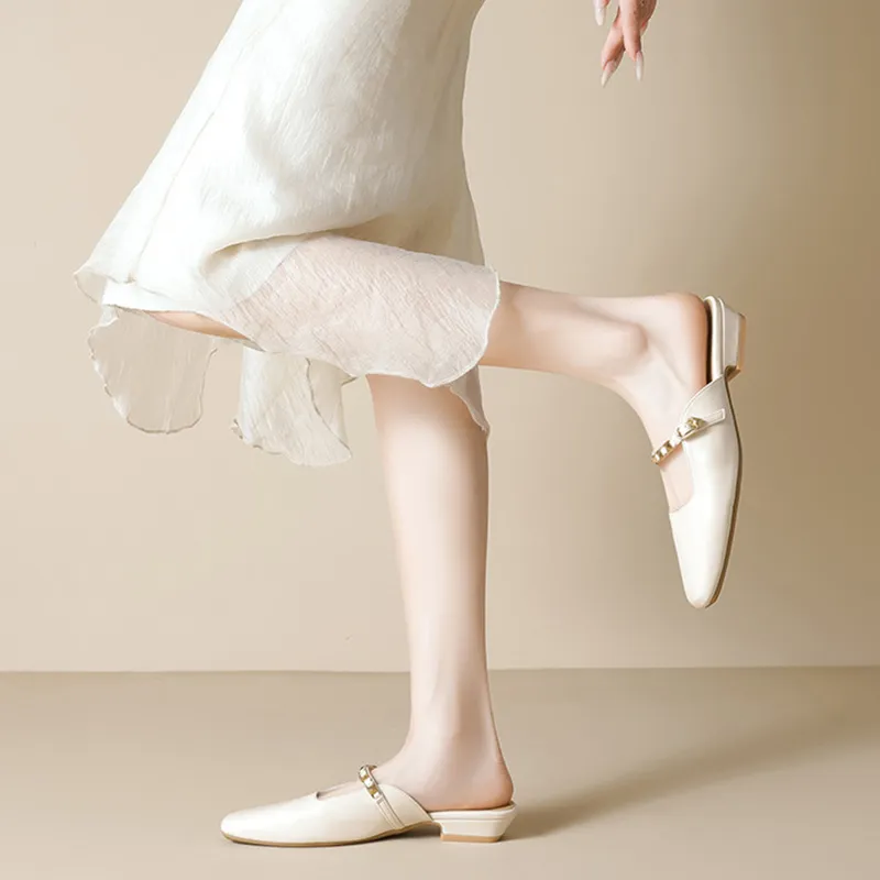 City Camel Rubber Sole Closed Toe Slippers Women's-1