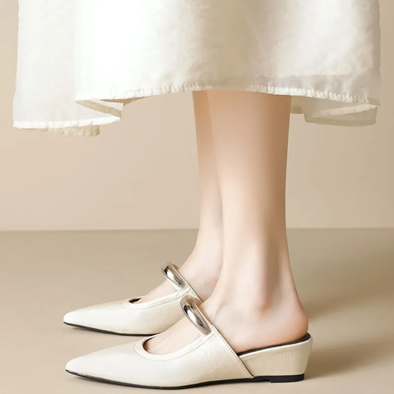 City Camel Rubber Sole Slip Resistant Closed Toe Slippers Women's-7