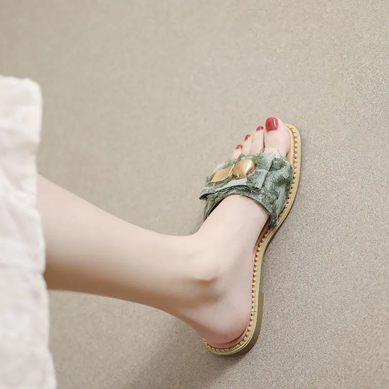 City Camel Rubber Sole Slip Resistant Slide Slippers Women's-9
