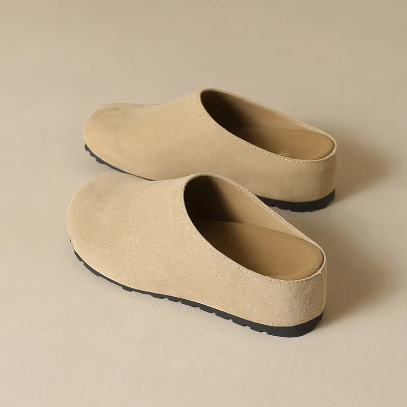 City Camel Rubber Sole Closed Toe Slippers Women's-5