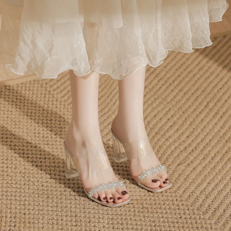 City Camel Slide Slippers Women's Silver-4