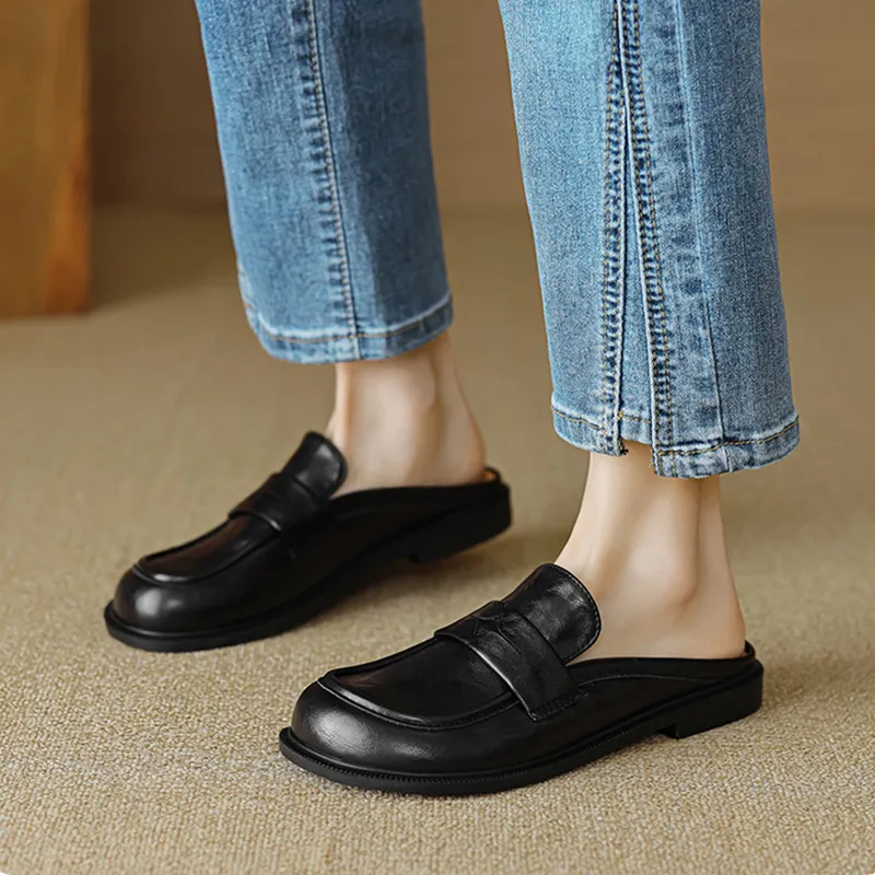City Camel Rubber Sole Closed Toe Slippers Women's-1