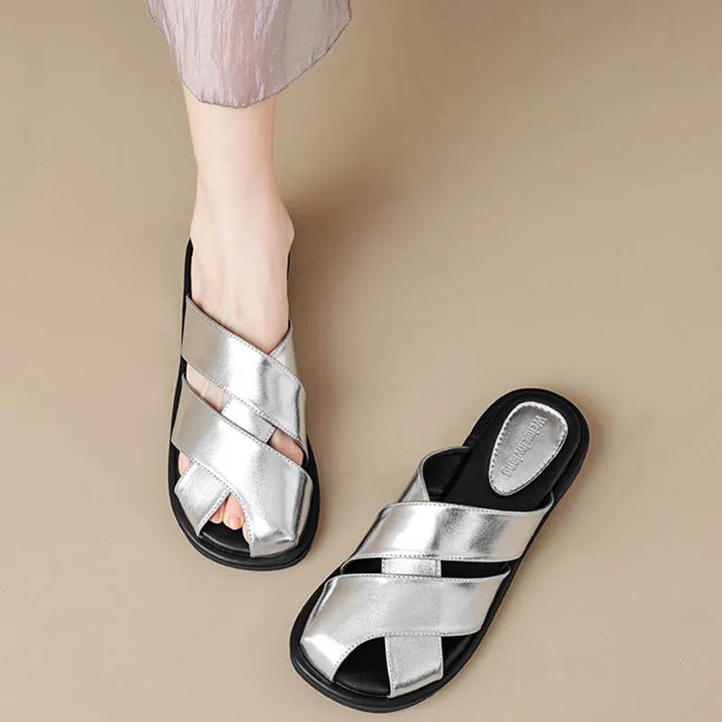 City Camel Closed Toe Slippers Women's-1