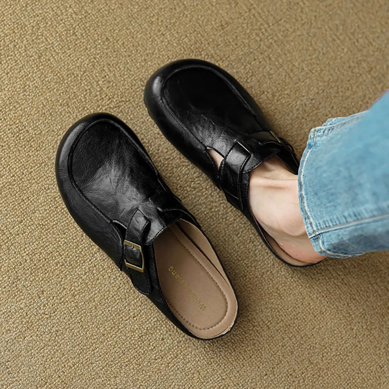 City Camel Rubber Sole Slip Resistant Closed Toe Slippers Women's-4