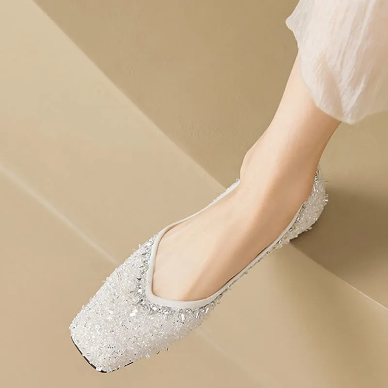 City Camel Casual Single Shoes Women's Ecru-2