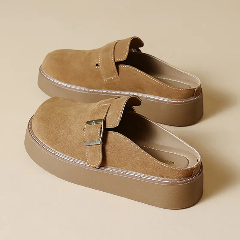 City Camel Closed Toe Slippers Women's-7