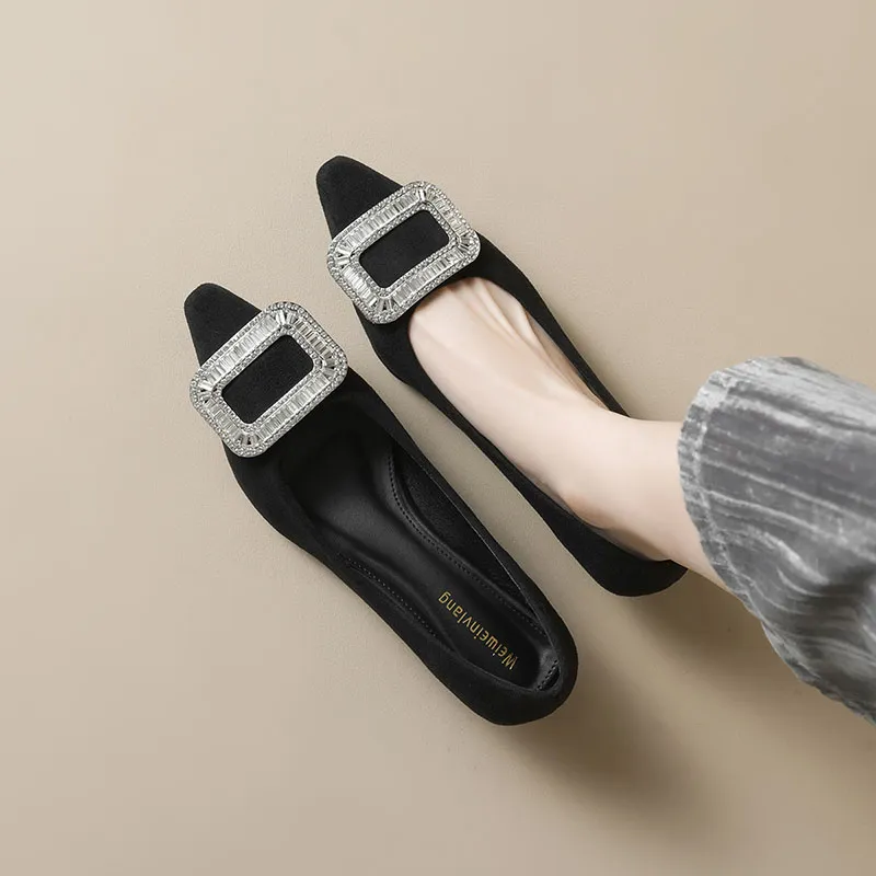 City Camel Casual Single Shoes Women's Black-1